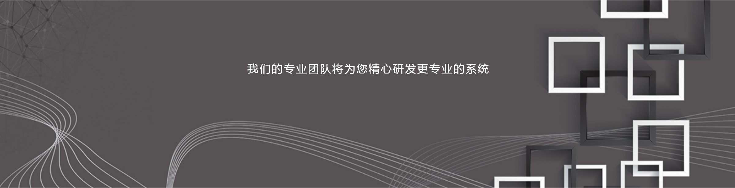 我们的专业团队将为您精心研发更专业的系统